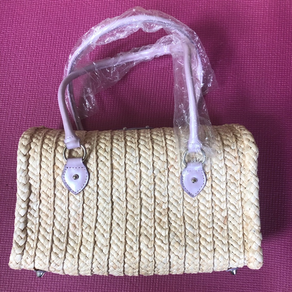 πHPπ πππ Woven Rattan Latch Satchel πππ - Picture 4 of 13